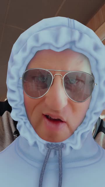 Preview for a Spotlight video that uses the Cute Hoodie Lens
