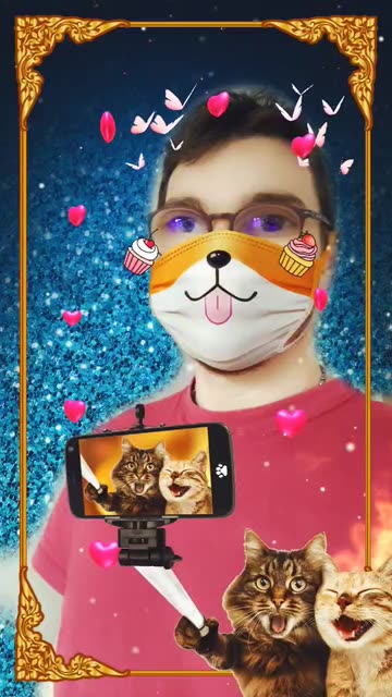 Preview for a Spotlight video that uses the Crazy Collage Lens
