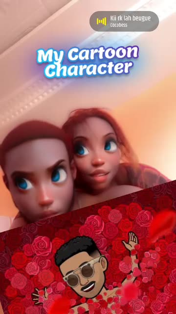Preview for a Spotlight video that uses the My Cartoon Character  Lens