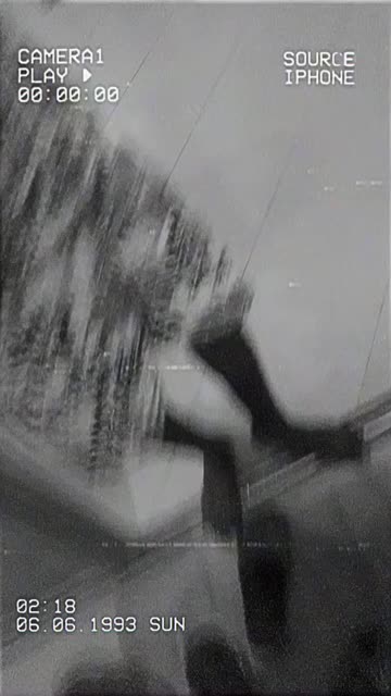 Preview for a Spotlight video that uses the VHS Black&White Lens