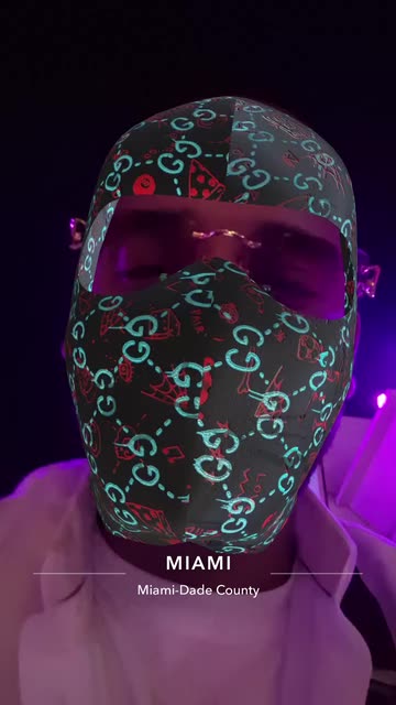 Preview for a Spotlight video that uses the Gucci Balaclava Lens