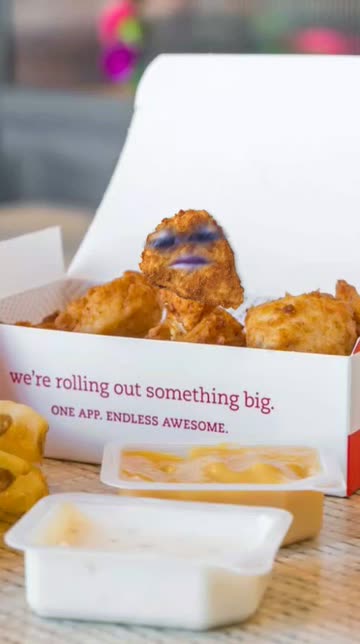Preview for a Spotlight video that uses the Chick-Fil-A Nugget Lens