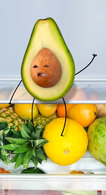 Preview for a Spotlight video that uses the Avocado Face Lens
