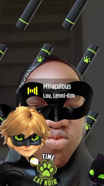 Preview for a Spotlight video that uses the Chat Noir Plagg Lens