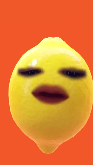 Preview for a Spotlight video that uses the Funny Lemon Lens
