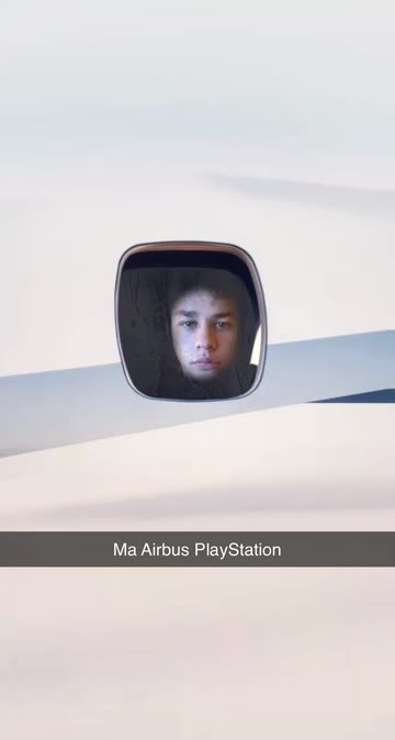 Preview for a Spotlight video that uses the airplane window Lens