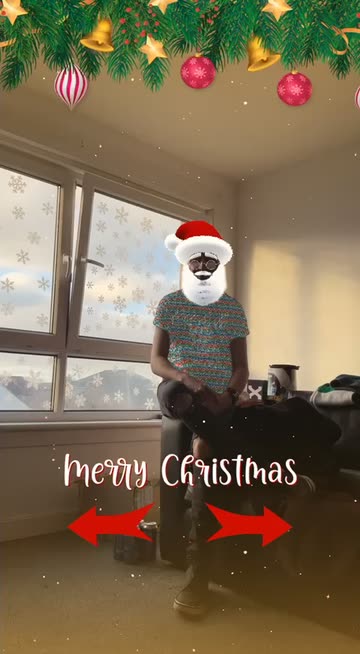 Preview for a Spotlight video that uses the Santa Lens