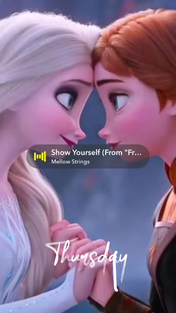 Preview for a Spotlight video that uses the Elsa Anna Love Lens