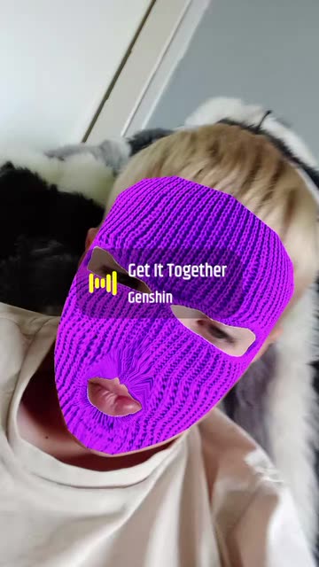 Preview for a Spotlight video that uses the balaclava - purple Lens