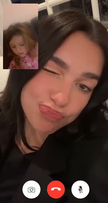 Preview for a Spotlight video that uses the facetime dua lipa Lens