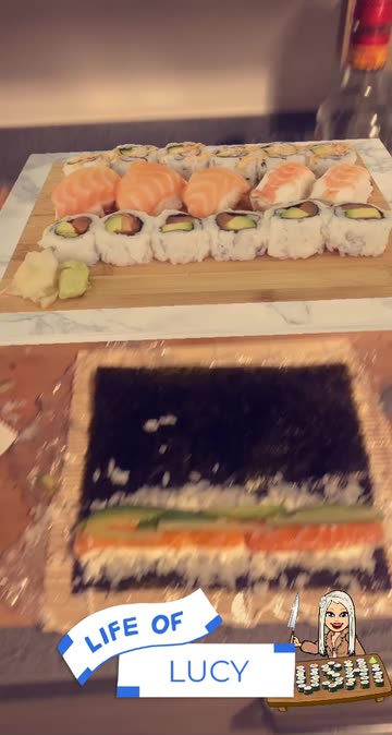 Preview for a Spotlight video that uses the Sushi Platter Lens