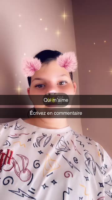 Preview for a Spotlight video that uses the Fluffy Pink Ears Lens
