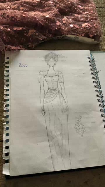 sketches of dress designs Wedding | Wedding Dress Drawing Ill combine these details in a sketch so you can visualize the perfect dress for you Design unique wedding dress -