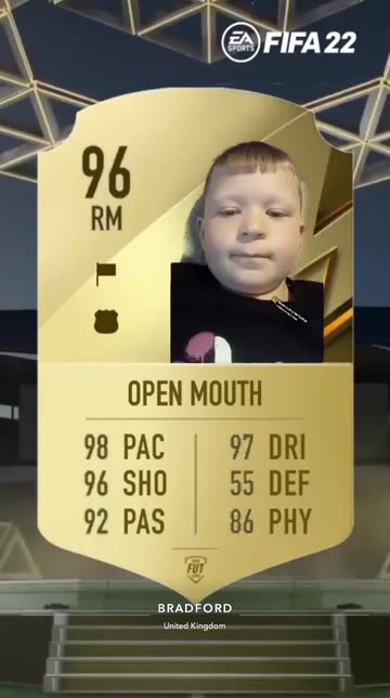 Preview for a Spotlight video that uses the Fifa 22 FUT card Lens