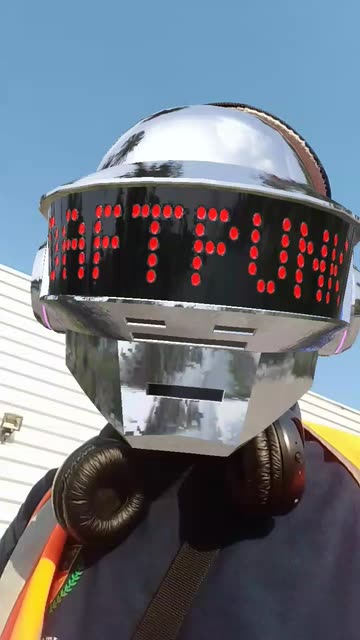 Preview for a Spotlight video that uses the Daft Punk Helmets Lens