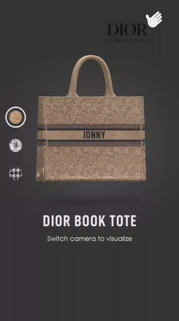 Preview for a Spotlight video that uses the Dior Book Tote Lens
