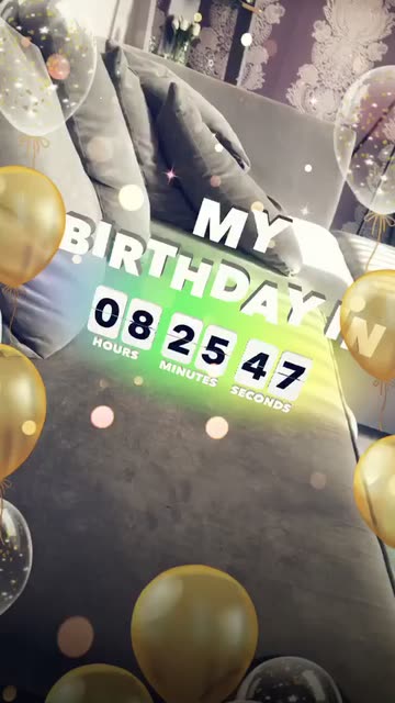Preview for a Spotlight video that uses the Birthday Countdown Lens