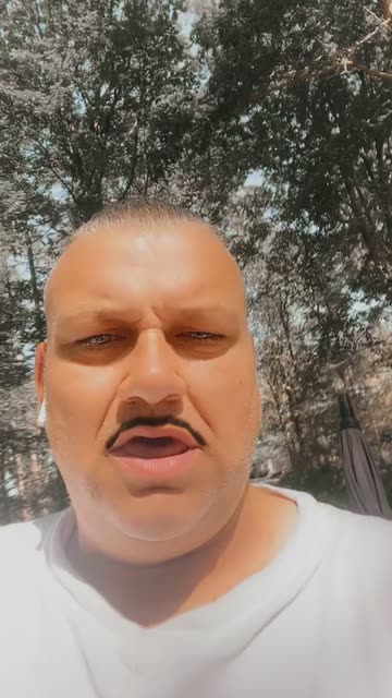 Preview for a Spotlight video that uses the Mustaches Lens