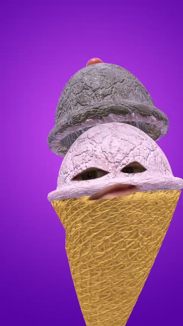 Preview for a Spotlight video that uses the Ice Cream Cone Lens