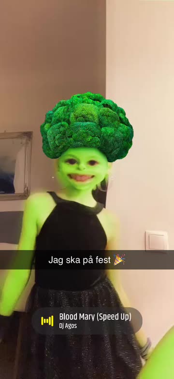 Preview for a Spotlight video that uses the Broccoli Hair Lens