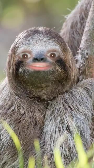 Preview for a Spotlight video that uses the I am a Sloth Lens
