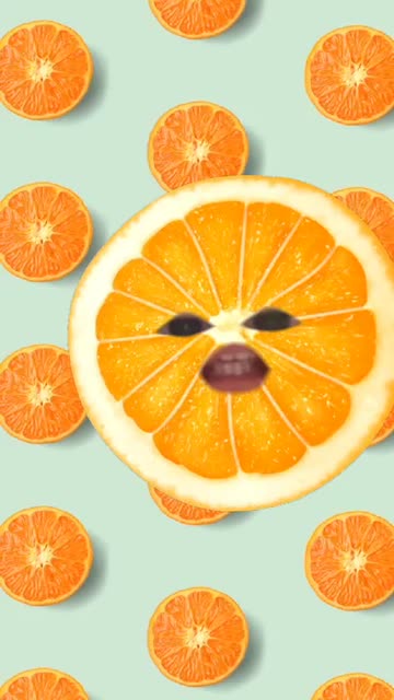 Preview for a Spotlight video that uses the Orange Fruit Lens