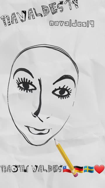 Preview for a Spotlight video that uses the Doodle Face Random Lens