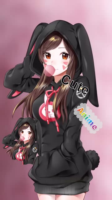 Preview for a Spotlight video that uses the Cute Anime Girl 2 Lens