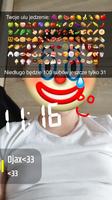 Preview for a Spotlight video that uses the Crying clown Lens