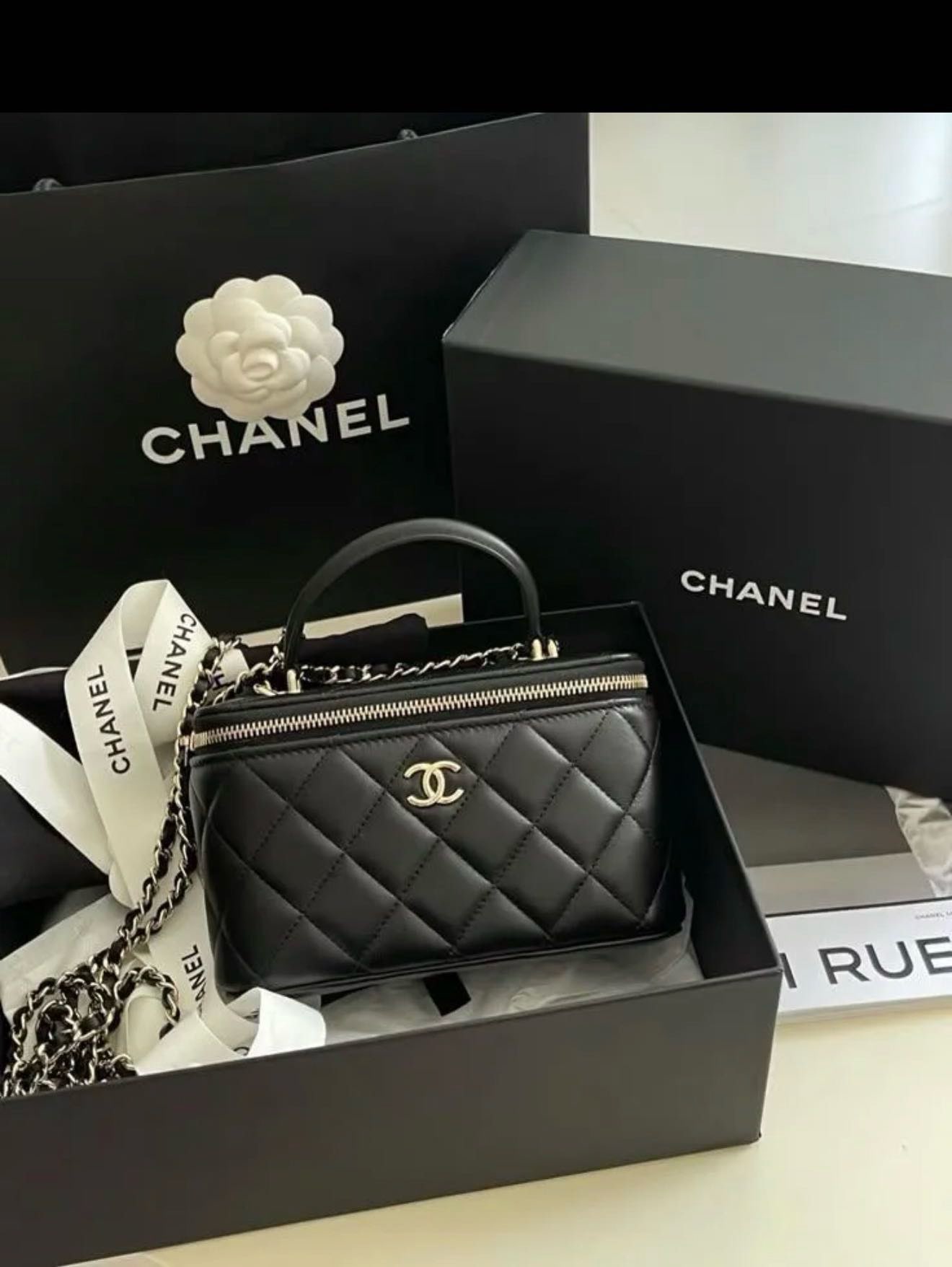 Unboxing Chanel Classic Quilted Top Handle Bag | Luxury Fashion
