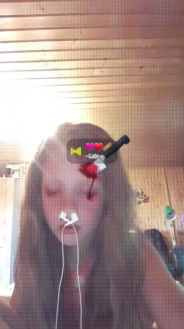 Preview for a Spotlight video that uses the bloody knife Lens
