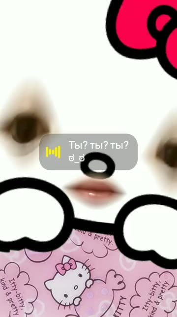 Preview for a Spotlight video that uses the hello kitty face Lens