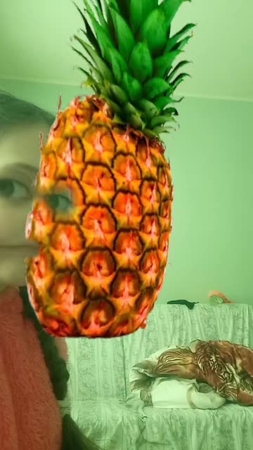 Preview for a Spotlight video that uses the Pineapple Head Lens