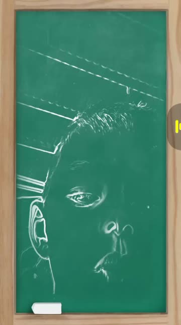 Preview for a Spotlight video that uses the Сhalk Drawing Lens