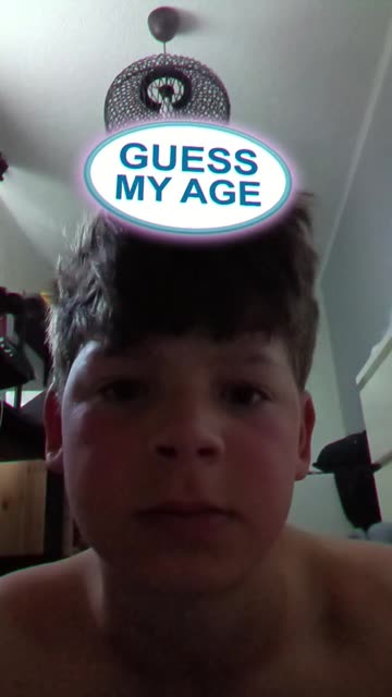 Preview for a Spotlight video that uses the GUESS MY AGE Lens