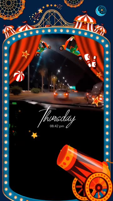 Preview for a Spotlight video that uses the Circus Fun Lens
