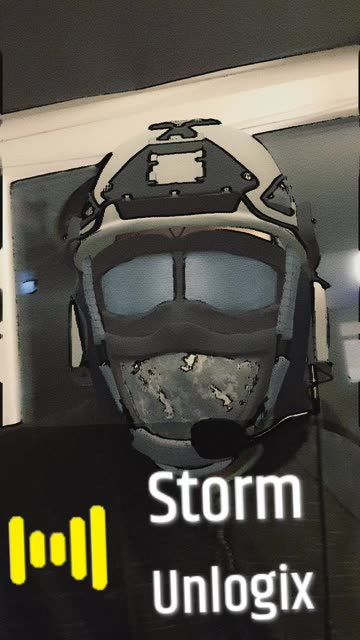 Preview for a Spotlight video that uses the helmet soldier Lens