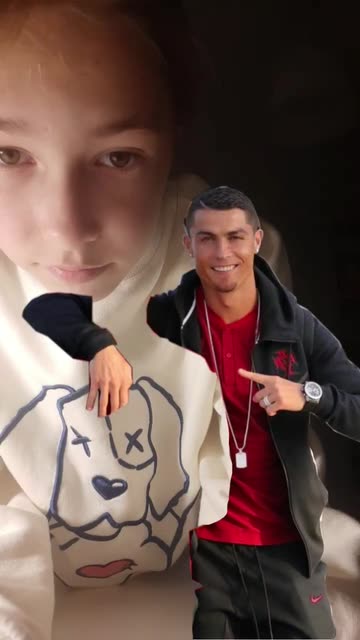 Preview for a Spotlight video that uses the ronaldo selfie Lens