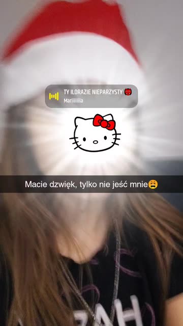 Preview for a Spotlight video that uses the hello kitty shine Lens