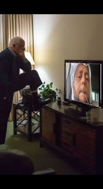 Preview for a Spotlight video that uses the Bernie Watching TV Lens