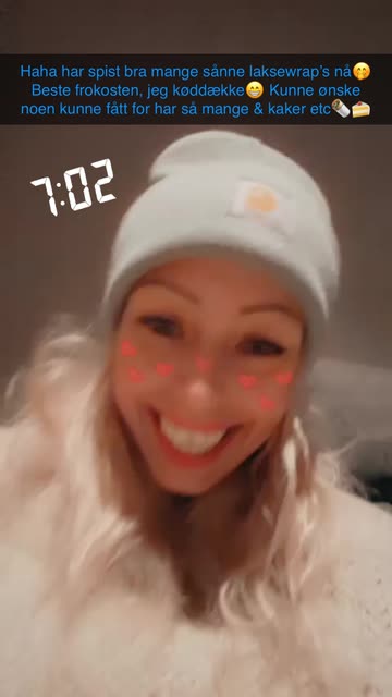 Preview for a Spotlight video that uses the Heart Freckles Lens