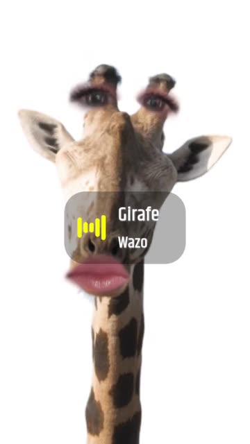 Preview for a Spotlight video that uses the Funny Giraffe Lens