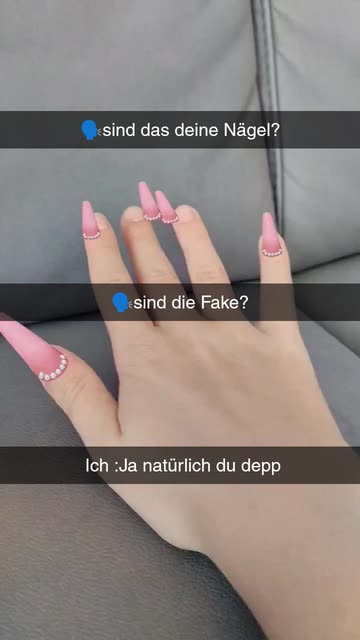 Preview for a Spotlight video that uses the Pink Nails Lens