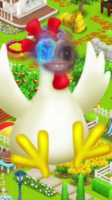 Preview for a Spotlight video that uses the Hay Day Chicken Lens