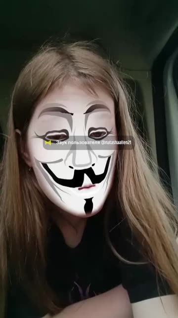 Preview for a Spotlight video that uses the Anonymous mask Lens
