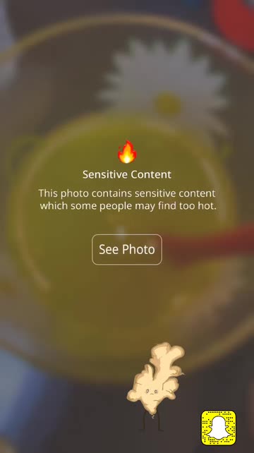 Preview for a Spotlight video that uses the Sensitive Content 🔥 Lens