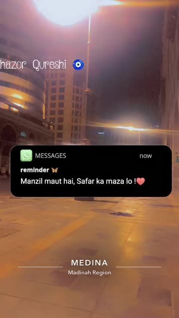 Preview for a Spotlight video that uses the Shayari Reminders Lens