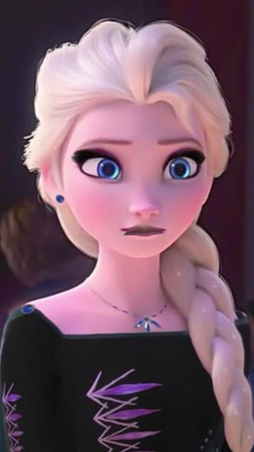 Preview for a Spotlight video that uses the Elsa Face Fun LOL Lens