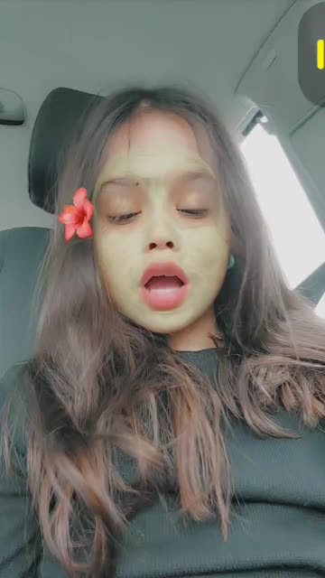 Preview for a Spotlight video that uses the Green Cosmetic Mask Lens