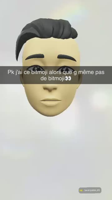 Preview for a Spotlight video that uses the Floating Bitmoji Head Lens